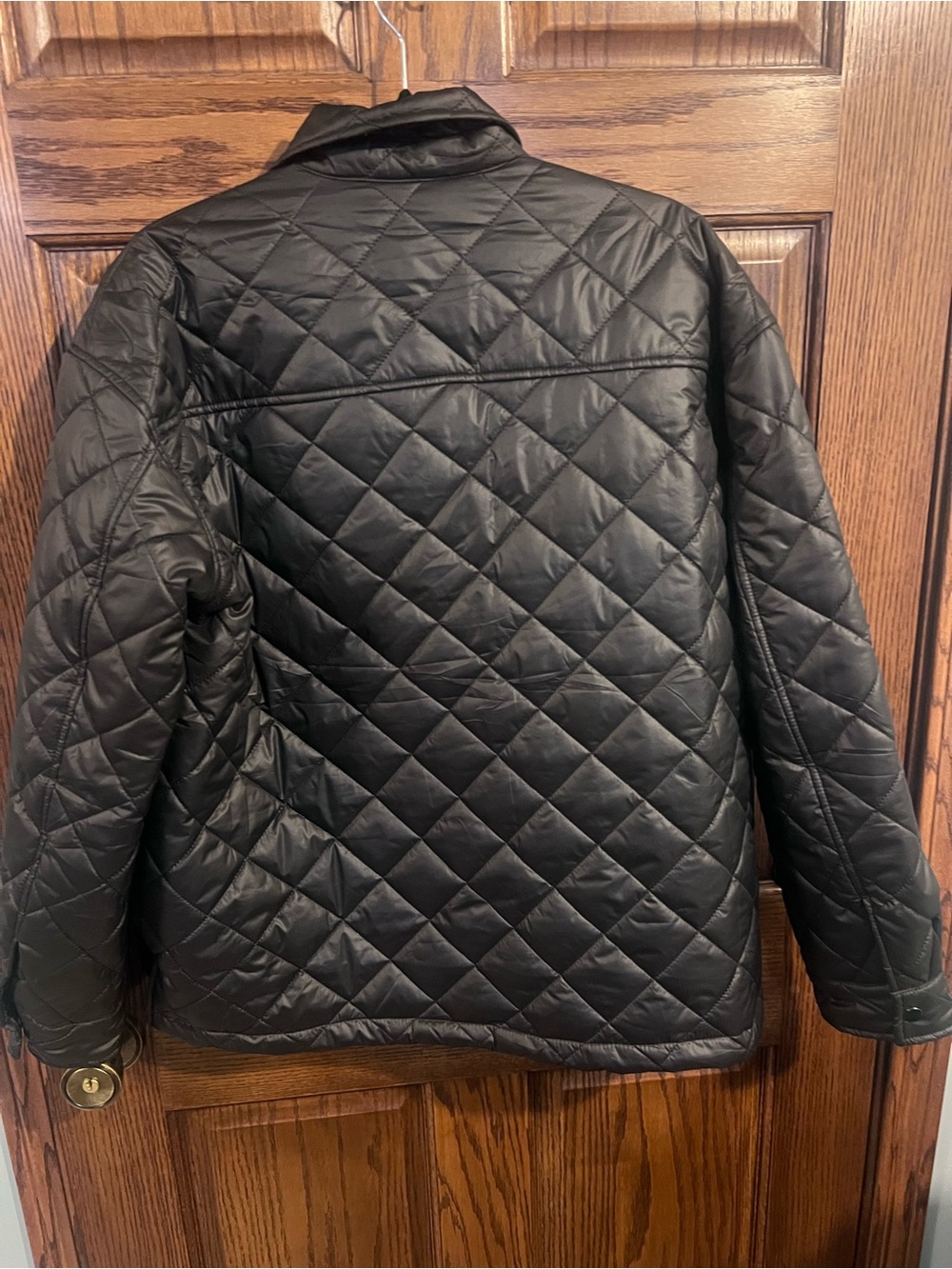 Quilted Black Lightweight Shirt Jacket - Women's - Picture 4 of 5